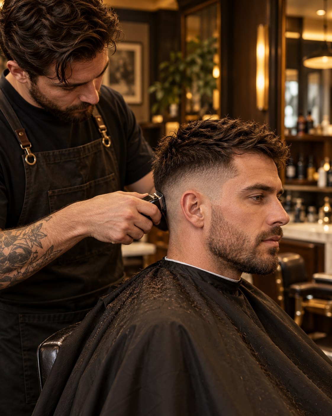 Precision barbering in the studio